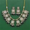 Indo Western Pearl Necklace with Mehndi Plating