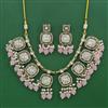 Indo Western Pearl Necklace with Mehndi Plating