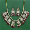 Indo Western Pearl Necklace with Mehndi Plating