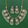 Indo Western Pearl Necklace with Mehndi Plating