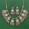 Indo Western Pearl Necklace with Mehndi Plating