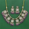 Indo Western Pearl Necklace with Mehndi Plating