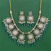 Indo Western Pearl Necklace with Mehndi Plating