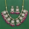 Indo Western Pearl Necklace with Mehndi Plating