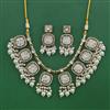 Indo Western Pearl Necklace with Mehndi Plating
