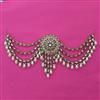 Indo Western Pearl Hair Brooch With Mehndi Plating