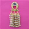 Indo Western Pearl Hair Brooch With Gold Plating