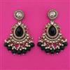 Indo Western Pearl Earring with Mehndi Plating