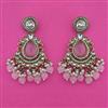 Indo Western Pearl Earring with Mehndi Plating