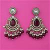 Indo Western Pearl Earring with Mehndi Plating