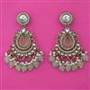 Indo Western Pearl Earring with Mehndi Plating