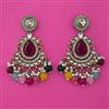 Indo Western Pearl Earring with Mehndi Plating