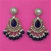 Indo Western Pearl Earring with Mehndi Plating