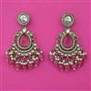 Indo Western Pearl Earring with Mehndi Plating