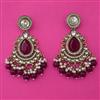 Indo Western Pearl Earring with Mehndi Plating