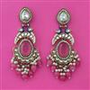 Indo Western Birds Earring with Mehndi Plating