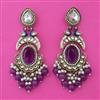 Indo Western Birds Earring with Mehndi Plating