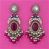 Indo Western Birds Earring with Mehndi Plating
