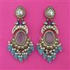 Indo Western Birds Earring with Mehndi Plating