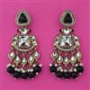 Indo Western Pearl Earring with Mehndi Plating