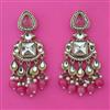Indo Western Pearl Earring with Mehndi Plating