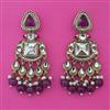 Indo Western Pearl Earring with Mehndi Plating