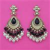Indo Western Long Earring with Mehndi Plating