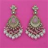Indo Western Long Earring with Mehndi Plating