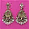 Indo Western Long Earring with Mehndi Plating