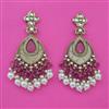 Indo Western Long Earring with Mehndi Plating