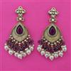 Indo Western Long Earring with Mehndi Plating