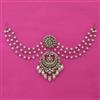 Indo Western Pearl Hair Brooch With Mehndi Plating