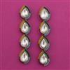 Indo Western Long Earring With Mehndi Plating