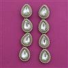 Indo Western Long Earring With Mehndi Plating