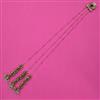 Indo Western Pearl Hair Brooch With Mehndi Plating