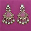 Indo Western Long Earring with Mehndi Plating