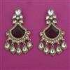 Indo Western Long Earring with Mehndi Plating