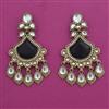 Indo Western Long Earring with Mehndi Plating