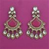 Indo Western Long Earring with Mehndi Plating