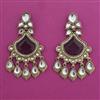 Indo Western Long Earring with Mehndi Plating