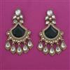 Indo Western Long Earring with Mehndi Plating
