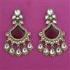 Indo Western Long Earring with Mehndi Plating