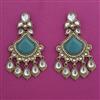 Indo Western Long Earring with Mehndi Plating