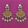 Indo Western Long Earring with Mehndi Plating