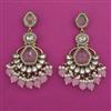 Indo Western Long Earring with Mehndi Plating