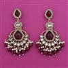 Indo Western Long Earring with Mehndi Plating