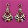 Indo Western Long Earring with Mehndi Plating