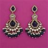 Indo Western Long Earring with Mehndi Plating
