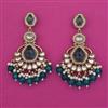 Indo Western Long Earring with Mehndi Plating