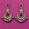 Indo Western Long Earring with Mehndi Plating